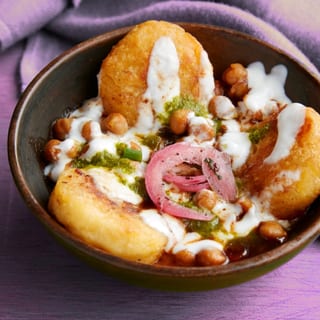 Aloo Tikki Chaat | veg, gf